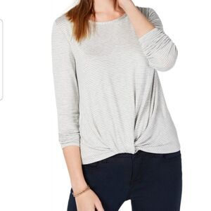 Maison Jules Twisted Hem Basic T-Shirt